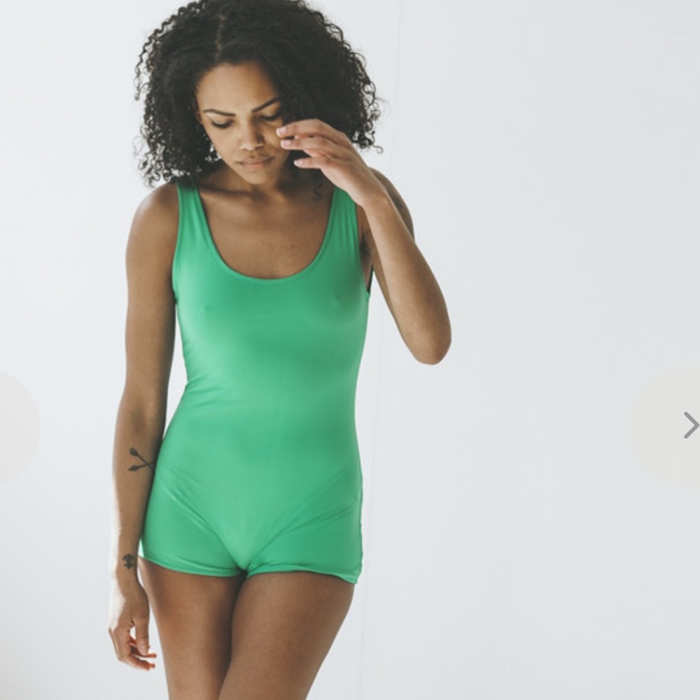 Green Women's One Piece Swimsuit